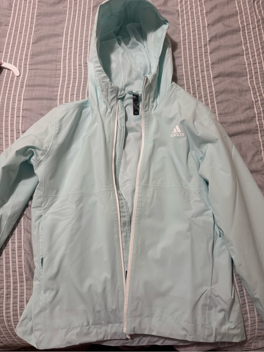 adidas Women’s Mint Green Hooded Ski Jacket